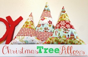 DIY Christmas Tree Pillows