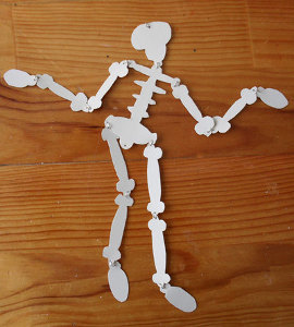 Printable Skeleton Template for Halloween | AllFreePaperCrafts.com