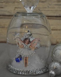 Wishing You a Fairy Happy Christmas Cloche