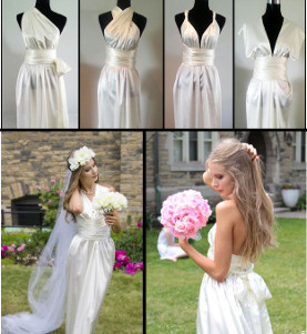 Stunning DIY Convertible Wedding Dress