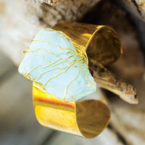 Gemstone Cuff Bracelet