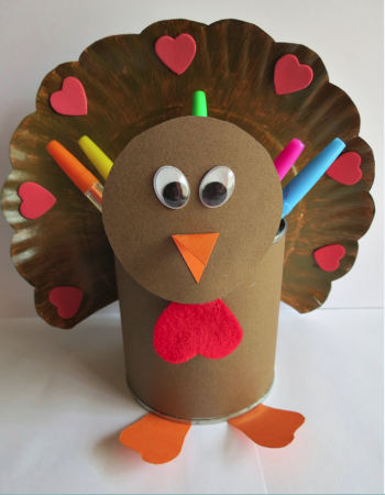 Thanksgiving Turkey Pencil Cup Thanksgiving Turkey Pencil Cup