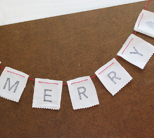 Stamp Yourself a Merry Little Christmas Banner