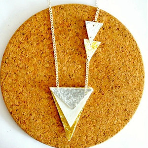 Glittery Geometric DIY Necklace