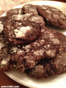 4-Step Amish Chocolate Crinkle Cookies