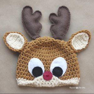 Rudolph the Reindeer Crochet Hat Rudolph the Reindeer Crochet Hat
