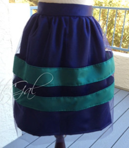 DIY Tulle Skirt with Stripes