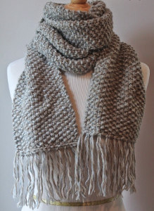 Elegant Seed Stitch Scarf Elegant Seed Stitch Scarf