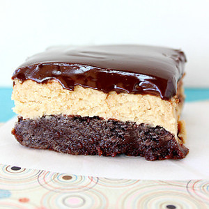 Layered Peanut Butter Fudge Brownies