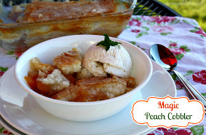 Magic Peach Cobbler