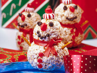 Crispy Snowmen Treats