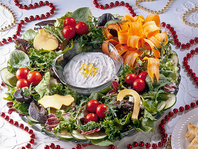 Salad Wreath