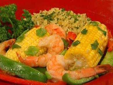 Shrimp and Corn Packets