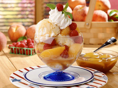 Peach Melba Parfaits Peach Melba Parfaits