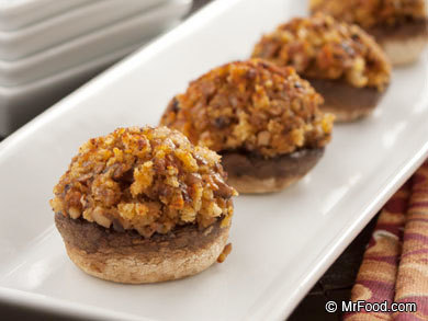 Golden Stuffed Mushrooms