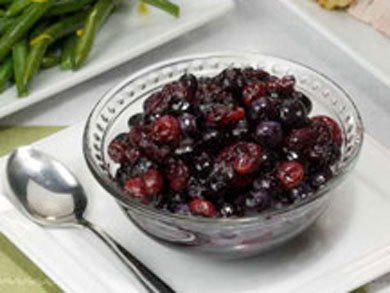 Fresh Blueberry and Cranberry Relish