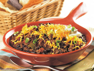 Beefy Black Bean Chili