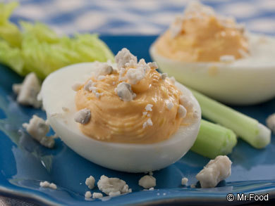 Buffalo-Style Deviled Eggs