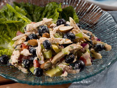 Blueberry Chicken Salad With Almonds Mrfood Com