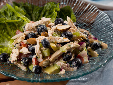 Blueberry Chicken Salad with Almonds