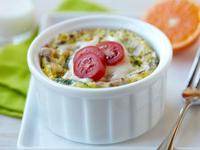 Microwave Egg & Veggie Breakfast Bowl