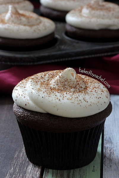 Chocolate Eggnog Cupcakes Chocolate Eggnog Cupcakes
