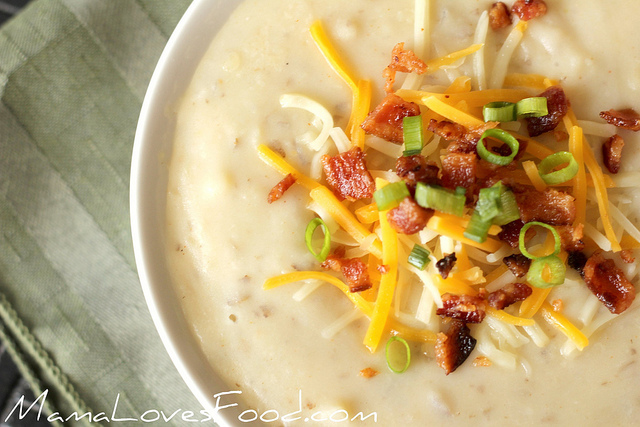 Spicy Sausage Potato and Sweet Corn Chowder baked potato soup master