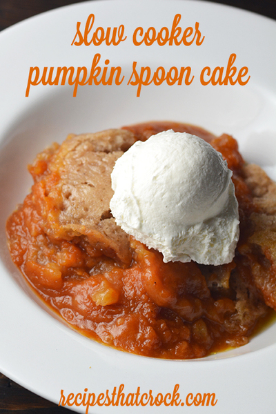 Pumpkin Spice Spoon Cake Slow cooker Pumpkin Spoon Cake master