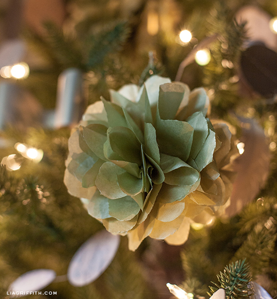 Gold Pom Pom Christmas Tree Ornament Gold Pom Pom Christmas Tree Ornament