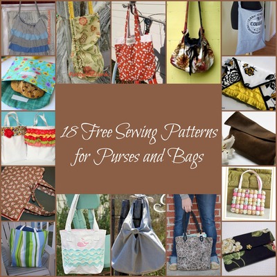 18 Free Sewing Patterns for Purses and Bags