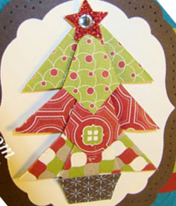 DIY Folded Christmas Tree Embellishment IMR