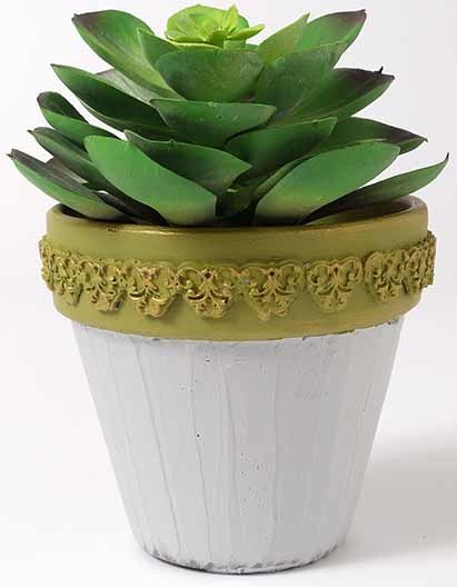 Faux Cement Clay Planter