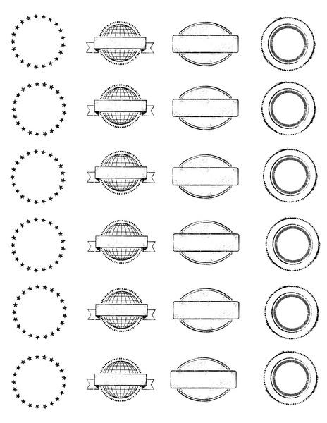 Mini Postal Card Back Labels Mini Postal Card Back Labels