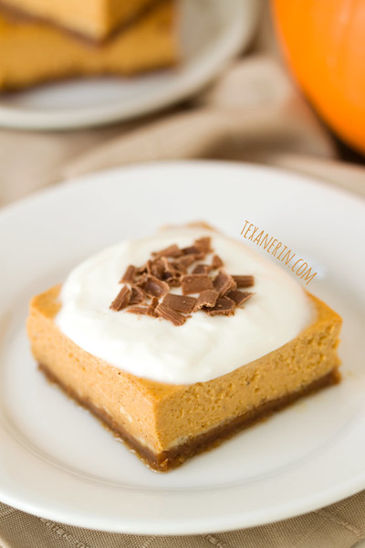 Lite Pumpkin Cheesecake Bars lite pumpkin cheesecake bars master