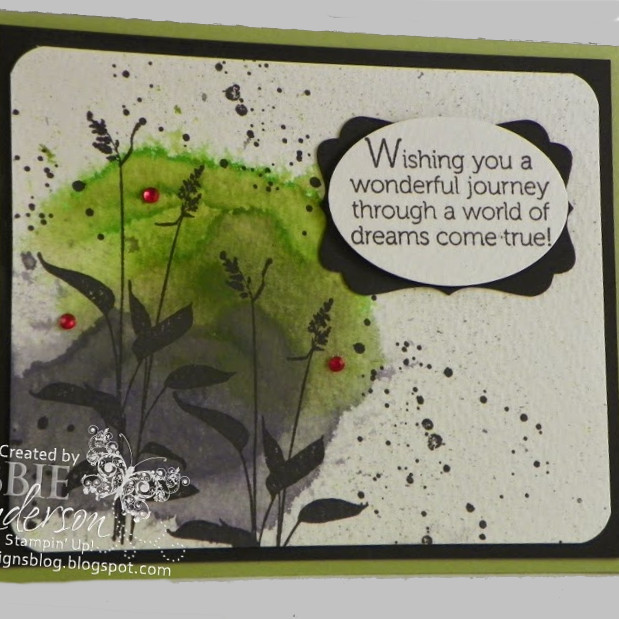 Wishful Thinking Watercolor Ink Card Wishful Thinking Watercolor Ink Card IMR