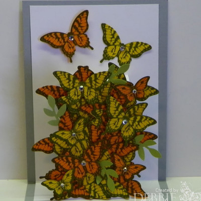 Floating Butterflies Pop-Up Card