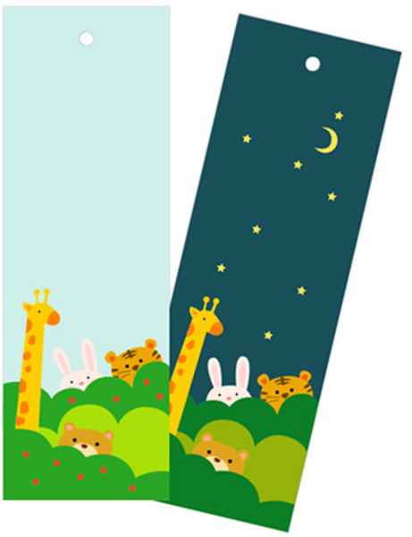 Day and Night Animal Bookmarks