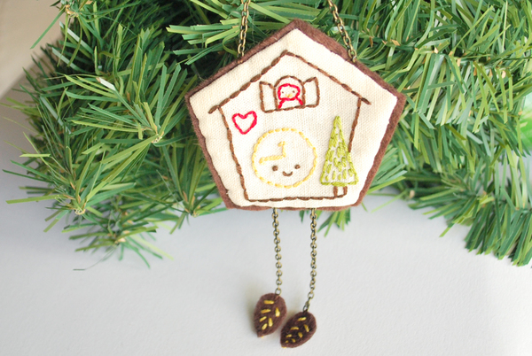 Cute Cuckoo Clock Ornament