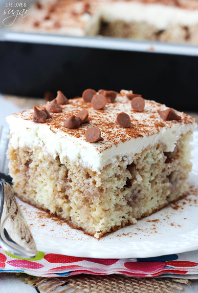 Cinnamon Roll Poke Cake