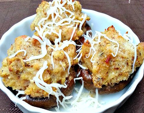 Copycat Olive Garden Stuffed Mushrooms Allfreecopycatrecipes Com