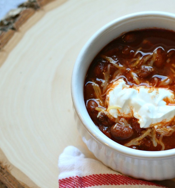 Two Bean Slow Cooker Chili crockpot chili1