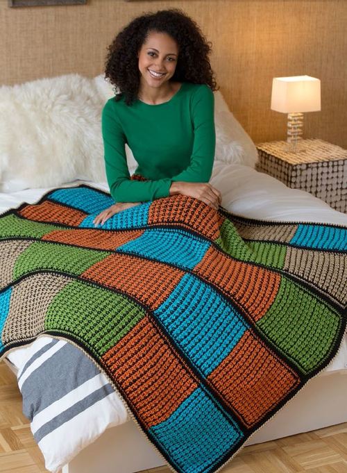 mustang Double the Fun Crochet Afghan