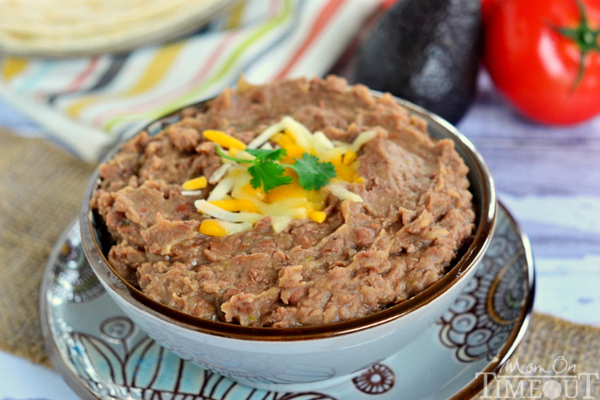 Healthy Slow Cooker No-Refry Beans easy slow cooker refried beans
