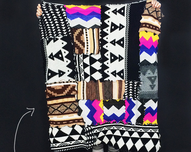 Recycled Sweater Blanket Recycled Sweater Blanket IMR