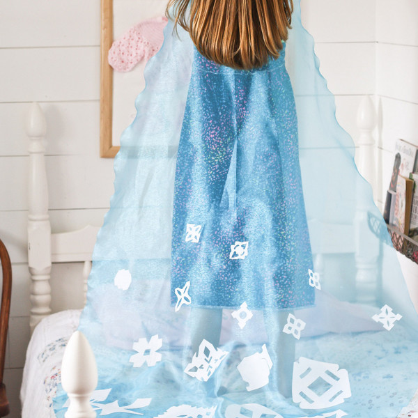 No Sew Princess Elsa Cape No Sew Princess Elsa Cape IMR