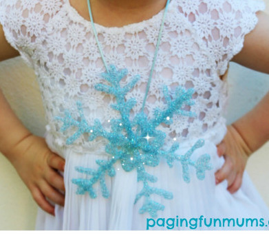 DIY Frozen-Inspired Snowflake Necklace