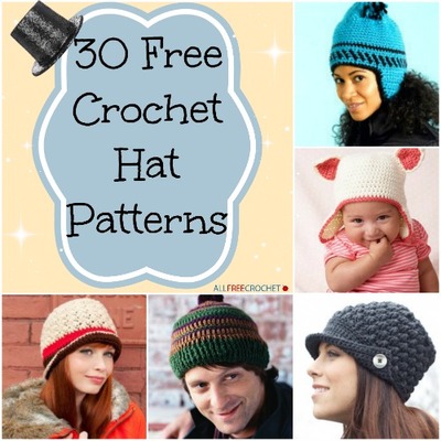 30 Free Crochet Hat Patterns