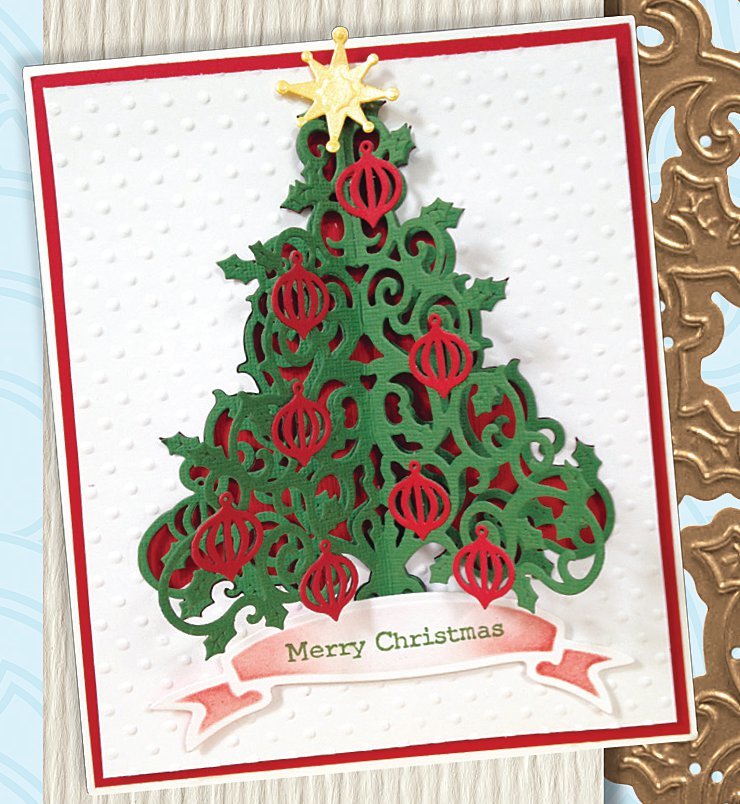 O Tannenbaum DieCut Christmas Card