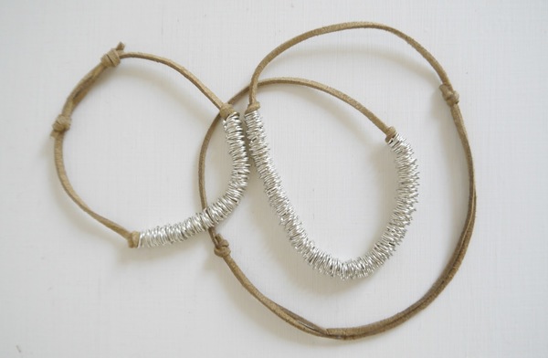 Silver and Suede Set