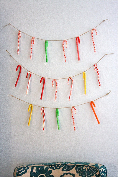 Easy Candy Cane Garland Easy Candy Cane Garland